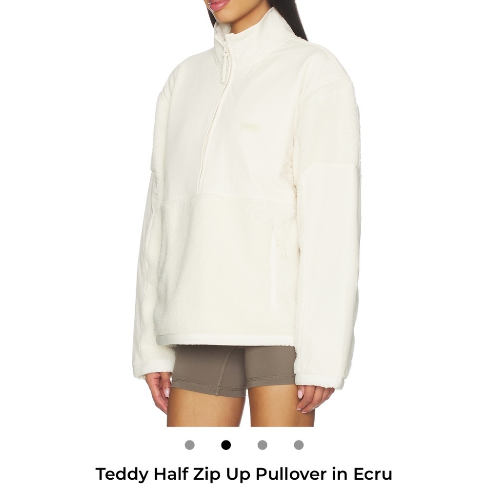 SKIMS Cream Half Zip Pullover